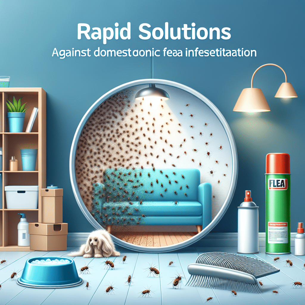 Solutions rapides contre l\&rsquo;infestation de puces à domicile