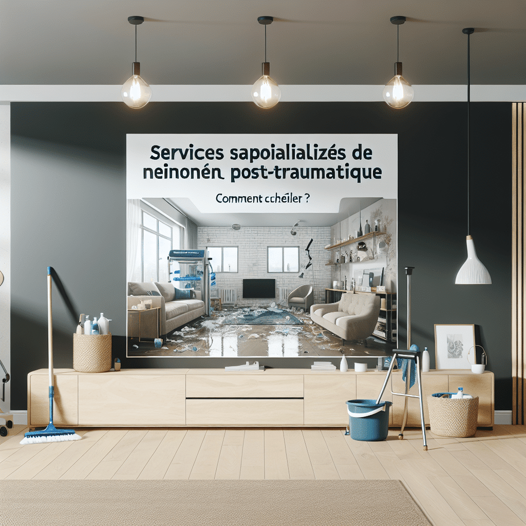 Services Spécialisés de Nettoyage Post-Traumatique: Comment Choisir ?