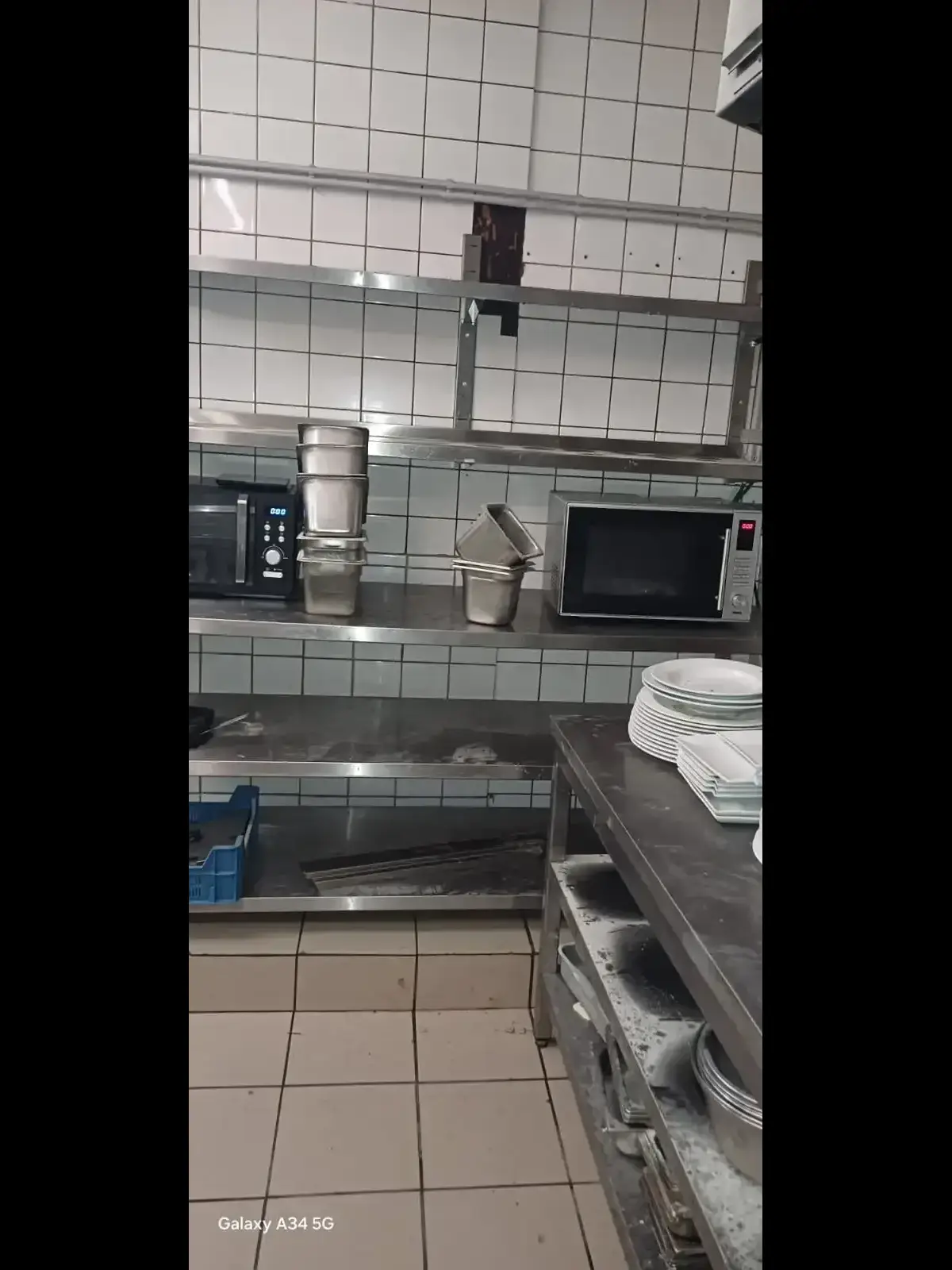 Restaurant, première vue après nettoyage