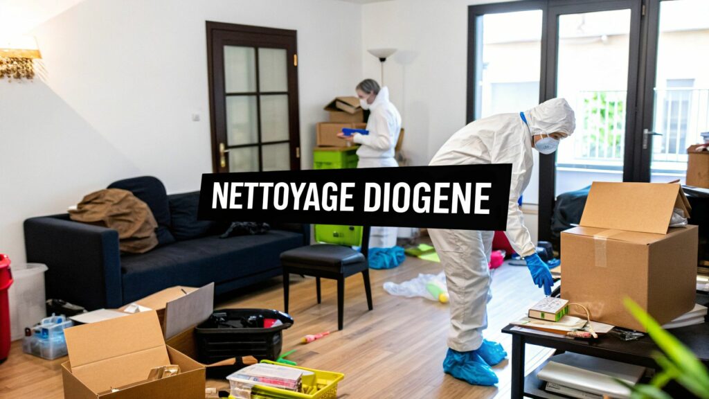 Nettoyage syndrome de Diogène : guide complet d'intervention