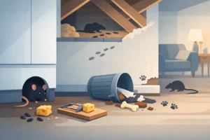 Signes d’infestation de rats dans la maison