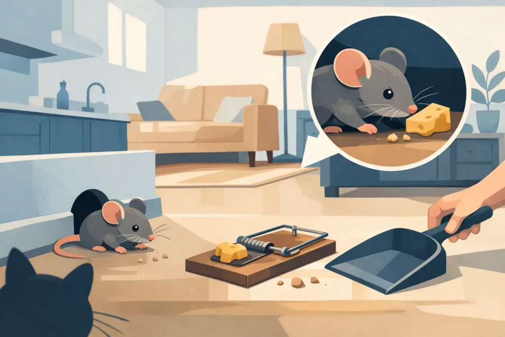 Souris dans l’appartement, que faire vite ?