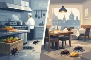 Cafards en restaurant dans les Hauts-de-France